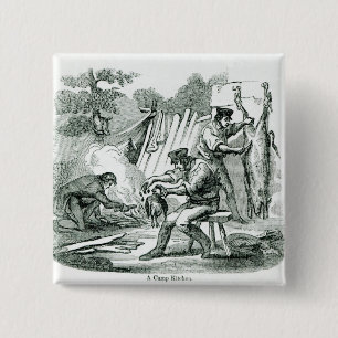 Badge Carré 5 Cm Une cuisine de camp, 1856