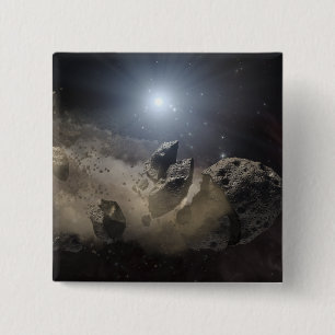 Badge Carré 5 Cm Une étoile naine blanche