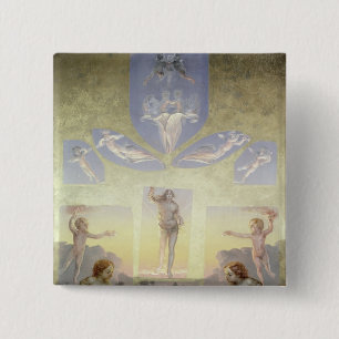 Badge Carré 5 Cm Une étude pour la deuxième version du '