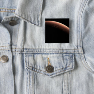 Badge Carré 5 Cm Une Partie De Mars À La Limite De La Lumière Et De