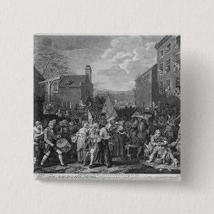 Badge Carré 5 Cm Une représentation de mars des gardes