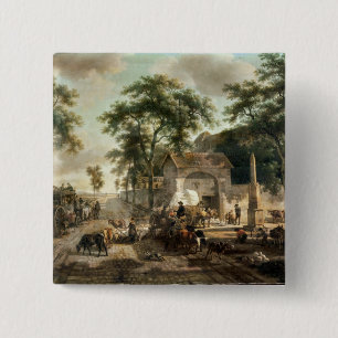 Badge Carré 5 Cm Une route