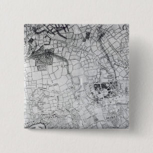 Badge Carré 5 Cm Une section d'une feuille de l'enquête