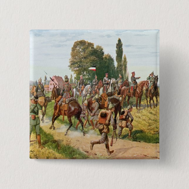 Badge Carré 5 Cm Uniformes allemands (Devant)