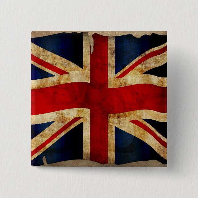 Badge Carré 5 Cm Union Jack (Devant)