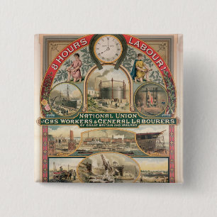 Badge Carré 5 Cm Union nationale