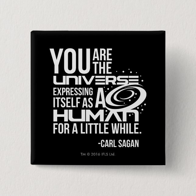 Badge Carré 5 Cm Univers humain (Devant)