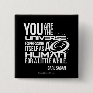 Badge Carré 5 Cm Univers humain