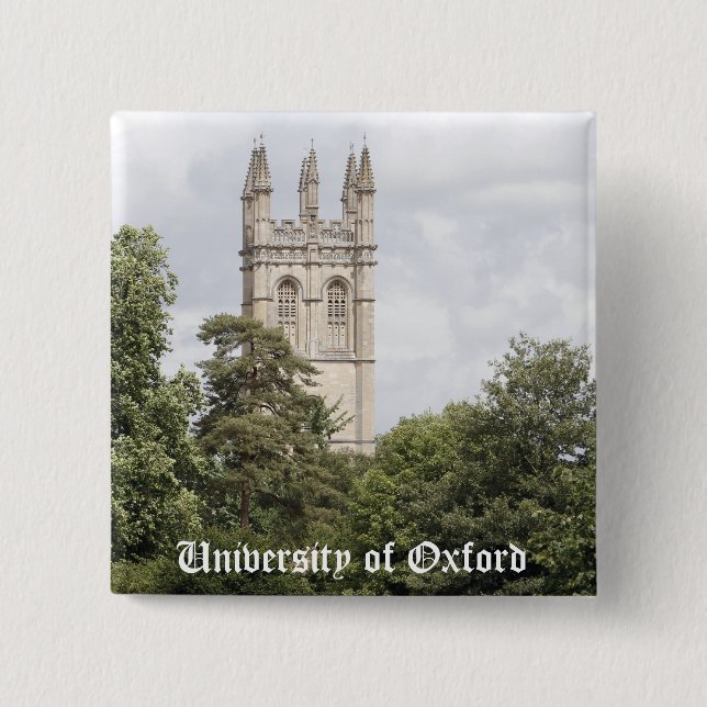 Badge Carré 5 Cm Université d'Oxford (Devant)