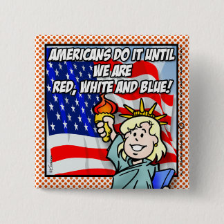 BADGE CARRÉ 5 CM USA
