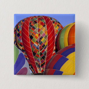 Badge Carré 5 Cm USA, Arizona, Val Vista. Air chaud coloré