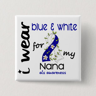 Badge Carré 5 Cm Usage de SAL I bleu et blanc pour ma Nana 43