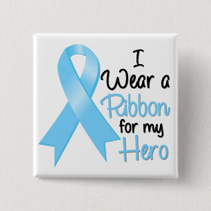 Badge Carré 5 Cm Usage du cancer de la prostate I un ruban pour mon