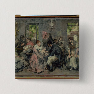 Badge Carré 5 Cm Vaccination rurale