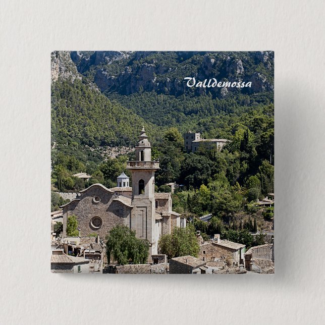 Badge Carré 5 Cm Valldemossa (Devant)
