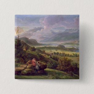 Badge Carré 5 Cm Vallée du Tibre