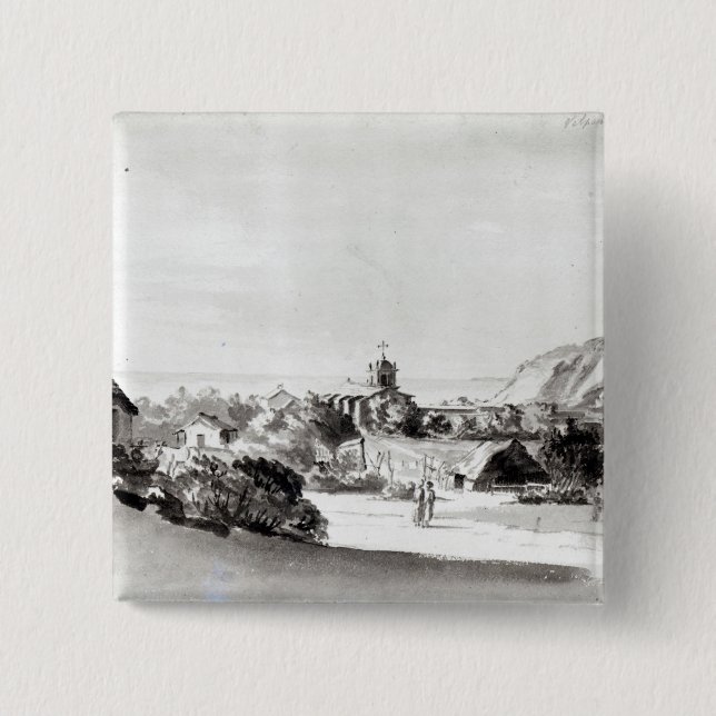 Badge Carré 5 Cm Valparaiso (Devant)