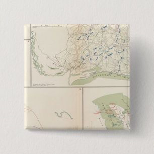 Badge Carré 5 Cm Valverde, Shiloh, Ft Craig, Roanoke Island