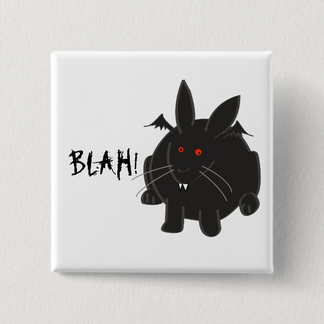 Badge Carré 5 Cm Vampire Bunneh (Devant)