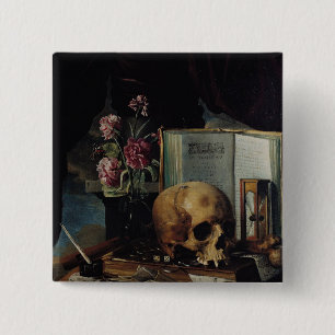 Badge Carré 5 Cm Vanitas