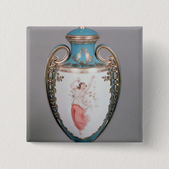 Badge Carré 5 Cm Vase à Minton, 1862 (Devant)