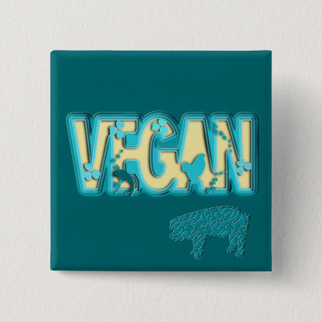 Badge Carré 5 Cm Vegan paper (Devant)