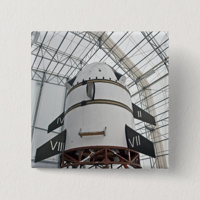 Badge Carré 5 Cm Véhicule du système d'abandon de lancement max. (Devant)