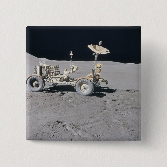 Badge Carré 5 Cm Véhicule lunaire (Devant)