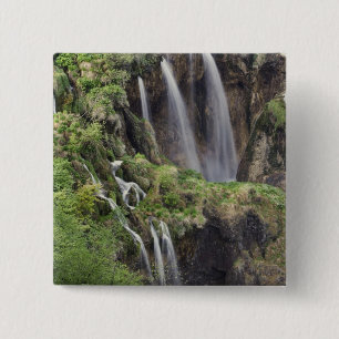 Badge Carré 5 Cm Veliki Slap (Cascade) Parc national des lacs de Pl