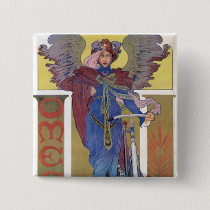 Badge Carré 5 Cm Vélos oméga