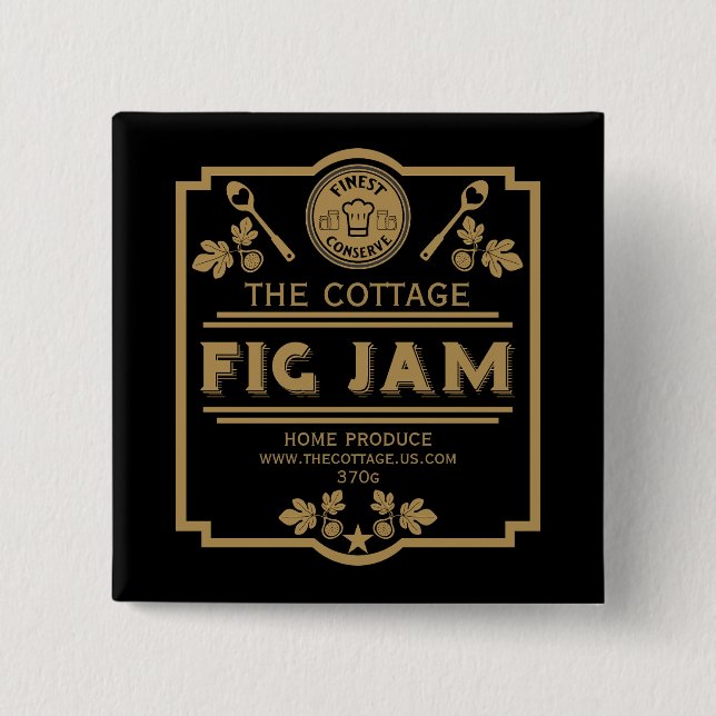 Badge Carré 5 Cm Vendeur de jambe de fibre (Devant)