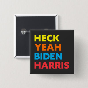Badge Carré 5 Cm Vérifier les couleurs personnalisées de Biden Harr