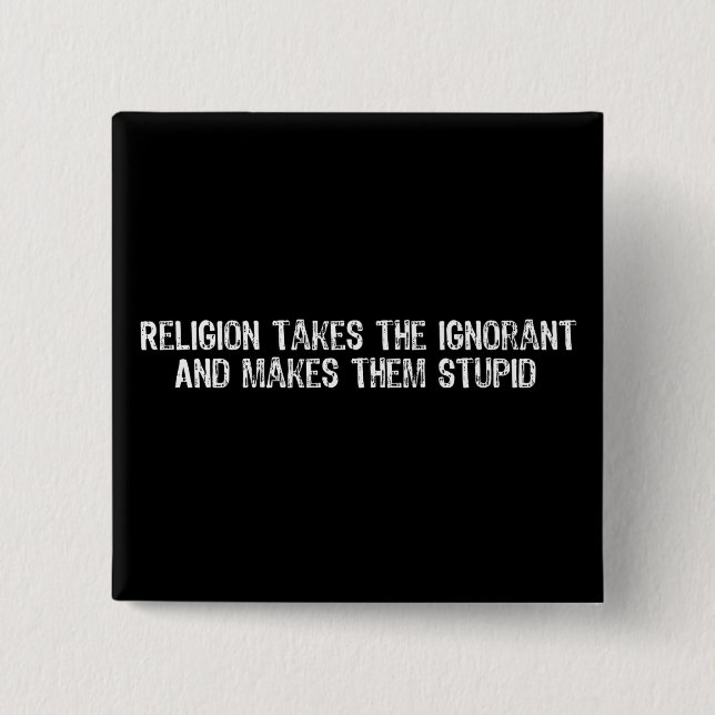 Badge Carré 5 Cm Vérité de reniflard de bouche (Devant)