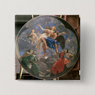 Badge Carré 5 Cm Vérité volée loin par temps au delà de la port