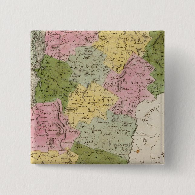 Badge Carré 5 Cm Vermont 7 (Devant)