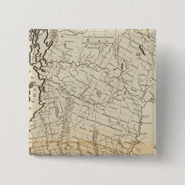 Badge Carré 5 Cm Vermont 7 (Devant)