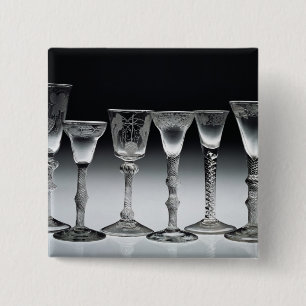 Badge Carré 5 Cm verres d'Air-torsion, 1750-60