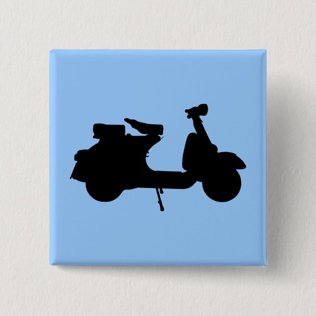 Badge Carré 5 Cm Vespa (Devant)