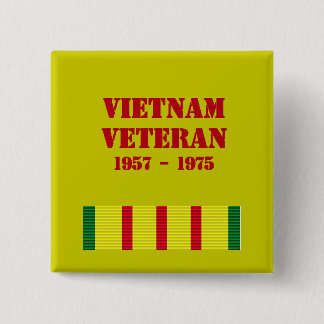 Badge Carré 5 Cm Vétéran du Vietnam, vétéran du Vietnam