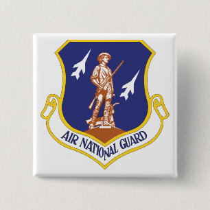 Badge Carré 5 Cm Vétéran militaire de l'armée de l'air