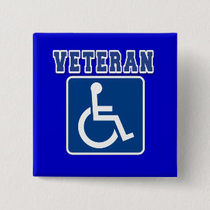 Badge Carré 5 Cm Vétérinaire handicapé handicapé