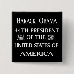 BADGE CARRÉ 5 CM VICTOIRES D'OBAMA !