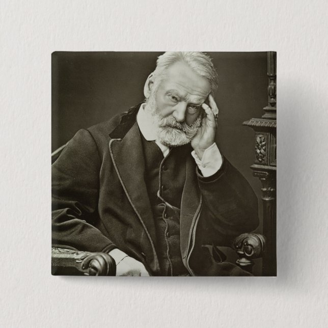 Badge Carré 5 Cm Victor Hugo (1802-85), de 'Galerie Contemporaine (Devant)