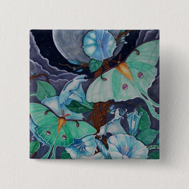 Badge Carré 5 Cm Vida de la Luna (Devant)