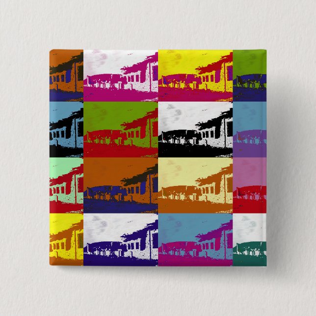 BADGE CARRÉ 5 CM VIEILLES ALLES (Devant)