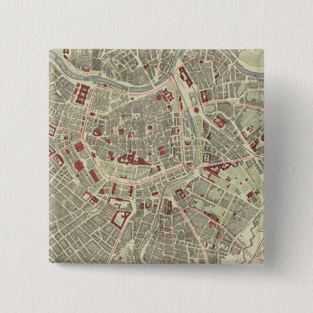 Badge Carré 5 Cm Vienne (Devant)