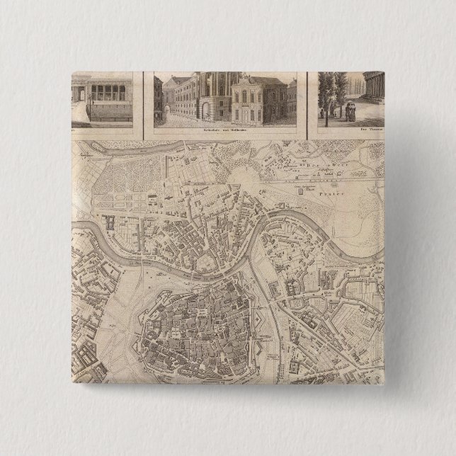 Badge Carré 5 Cm Vienne 2 (Devant)