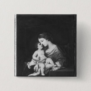Badge Carré 5 Cm Vierge et enfant 3