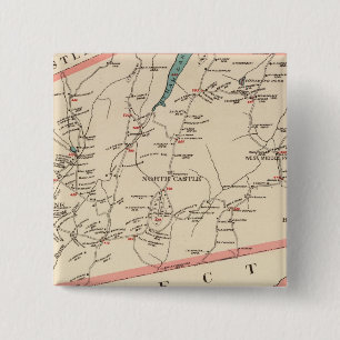 Badge Carré 5 Cm Ville du château de North