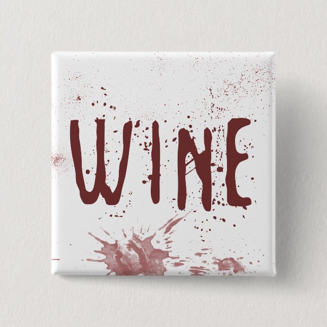 Badge Carré 5 Cm Vin (Devant)